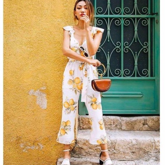 For Love and Lemons Limonada Jumpsuit S - Picture 2 of 7